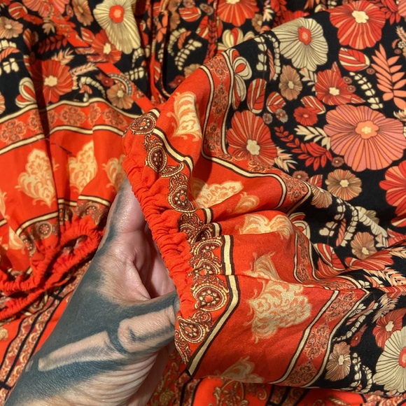 Chic Boho Crush style Long Sleeve Multicolor Floral Modern style Sz.2xl - Picture 8 of 8